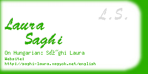 laura saghi business card
